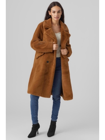 Vero Moda Jas VMSONJAELLY LONG FAKE FUR COAT BOOS 10289479 Rubber