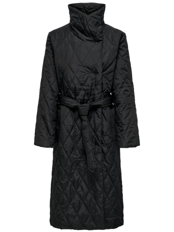 Jacqueline de Yong Jas JDYTRITON LONG QUILT BELT JACKET OT 15300116 Black