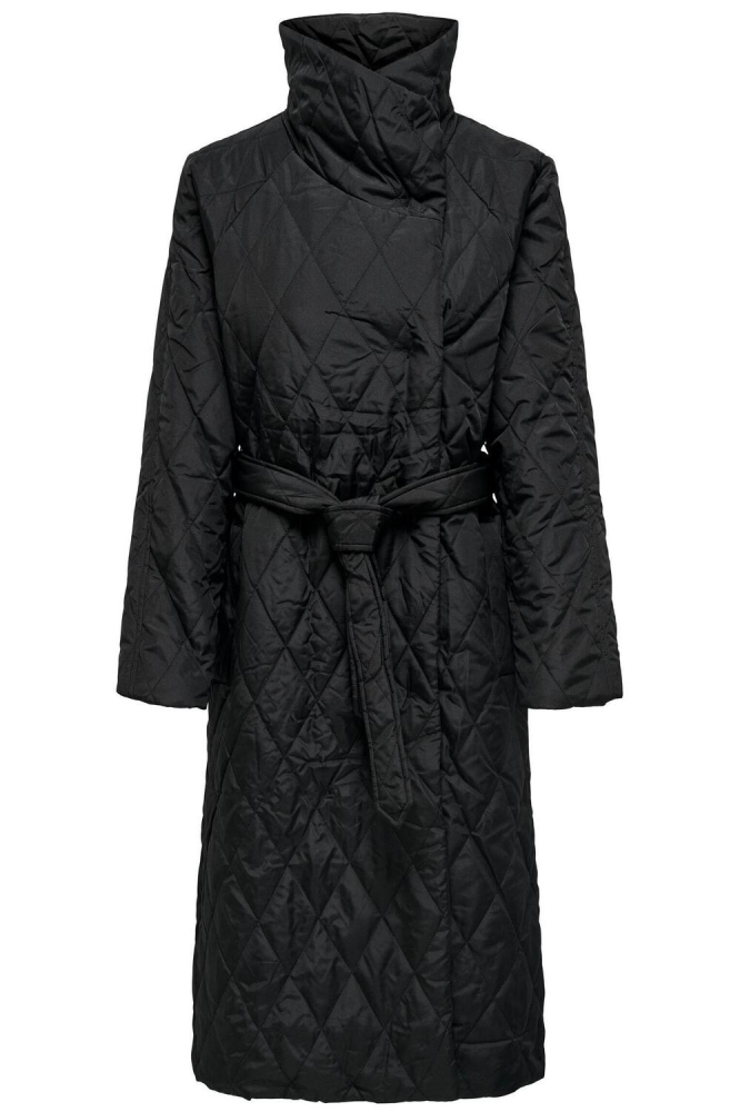 JDYTRITON LONG QUILT BELT JACKET OT 15300116 Black
