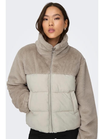 Only Jas ONLWANJA FUR PUFFER MIX JACKET CC O 15292945 Moonbeam