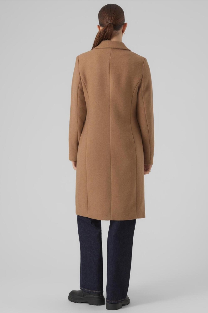 VMBLAZA AW23 LONG WOOL COAT BOOS 10289791 Tigers Eye/SOLID