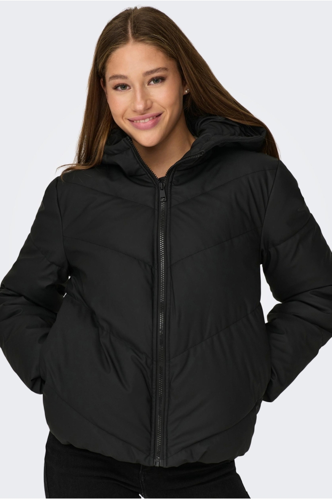 JDYARNHEM WATER REP SHORT PUFFA OTW 15277952 Black