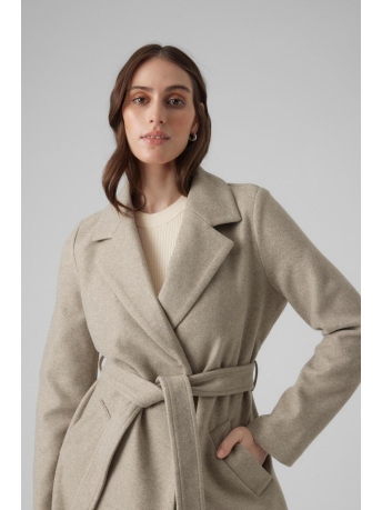 Vero Moda Jas VMFORTUNEAYA LONG COAT GA NOOS 10278330 Silver Mink