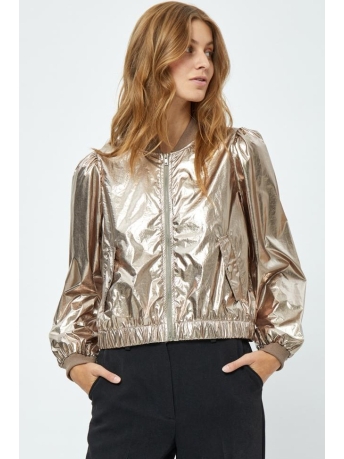 Minus Jas JANICE METALLIC BOMBER JACKET MI5889 397MET WOOD SMOKE METALLIC