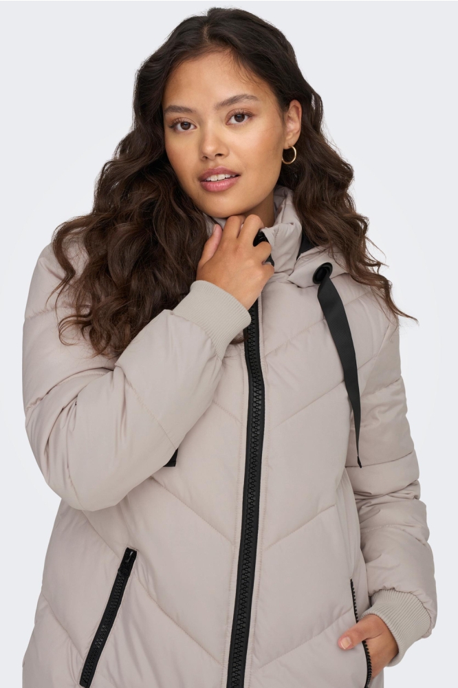 Jacqueline de Yong beige dames jas | Model