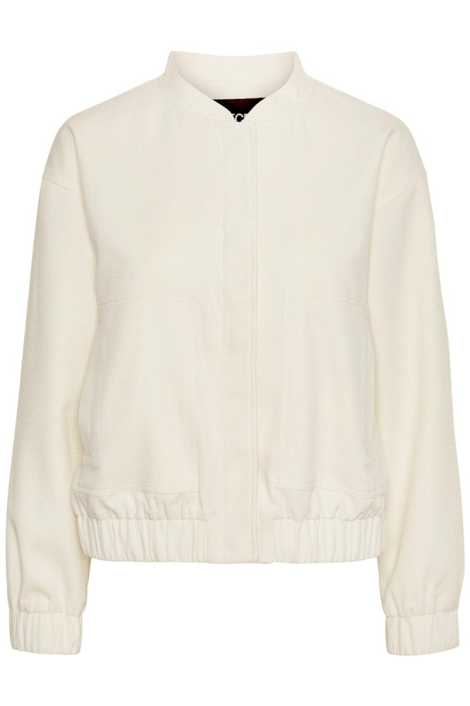 Pieces beige dames jas | Vooraanzicht