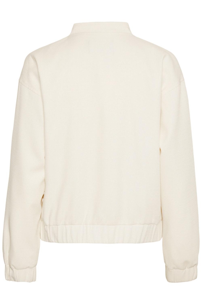Pieces beige dames jas | Achteraanzicht