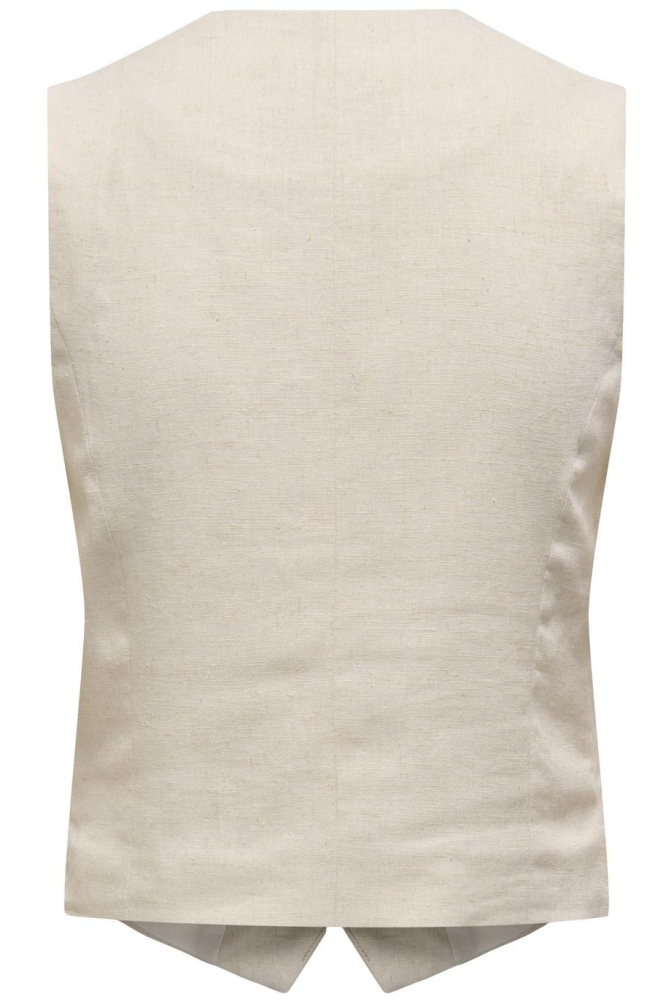 JDYSAY LINEN WAISTCOAT WVN 15324995 OATMEAL/MELANGE