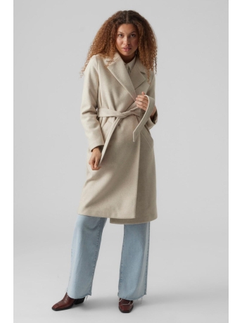 Vero Moda Jas VMFORTUNEAYA LONG COAT GA NOOS 10278330 OATMEAL