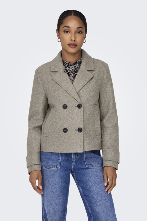 Only camel dames jas | Model vooraanzicht
