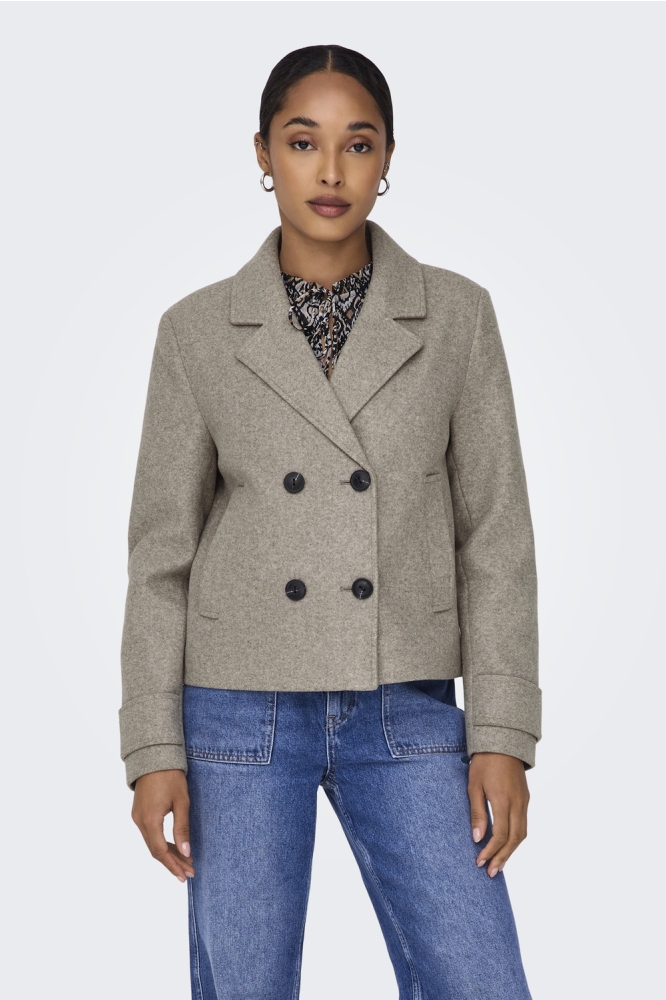 Only camel dames jas | Model vooraanzicht