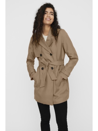 Vero Moda Jas VMCELESTE 3/4 TRENCHCOAT NOOS 10239411 Tigers Eye