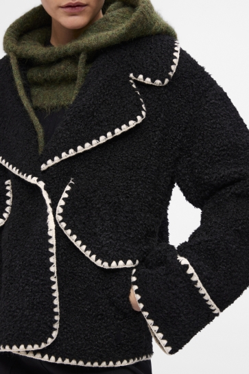 Object Jas OBJSHIREN JACKET REP 23042501 BLACK