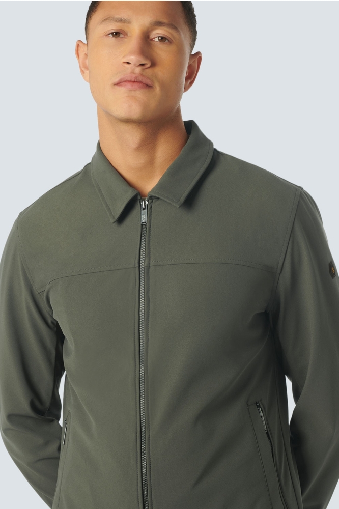 NO-EXCESS groene heren jas | Model vooraanzicht