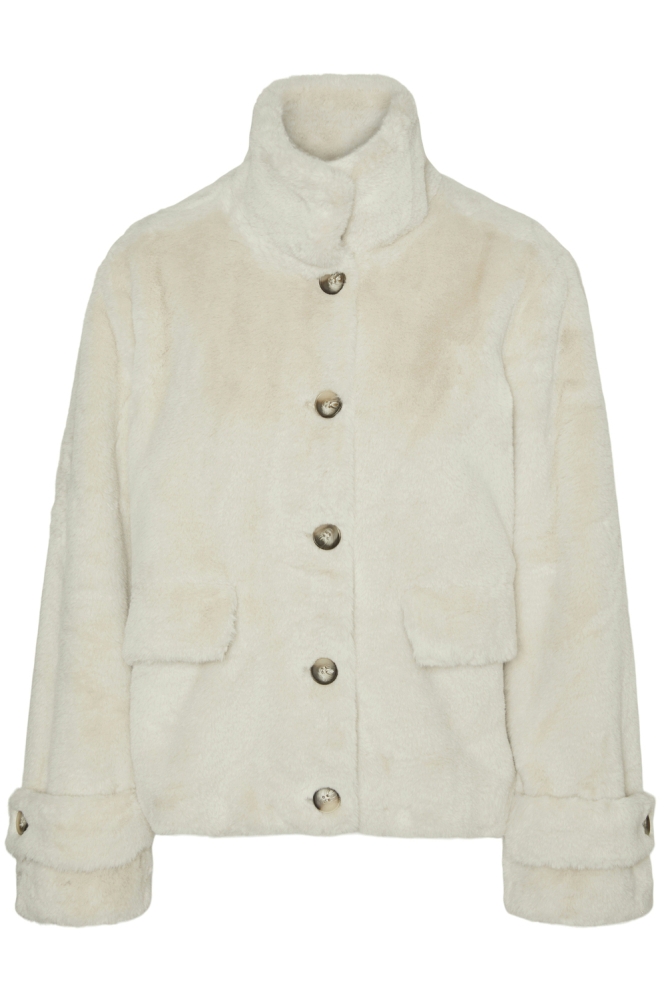 Vero Moda ecru dames jas | Vooraanzicht
