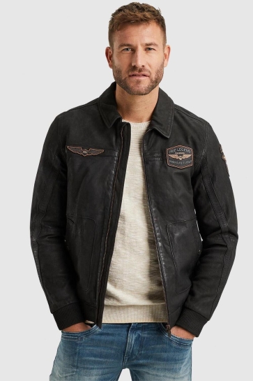 PME legend Jas SUMMER HUDSON LEATHER JACKET PLJ2402700 9070