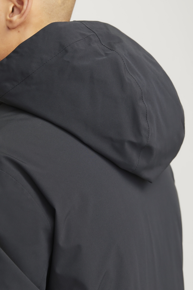 Jack & Jones blauwe heren jas | Close up