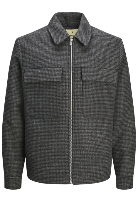 Jack & Jones zwarte heren jas | Vooraanzicht