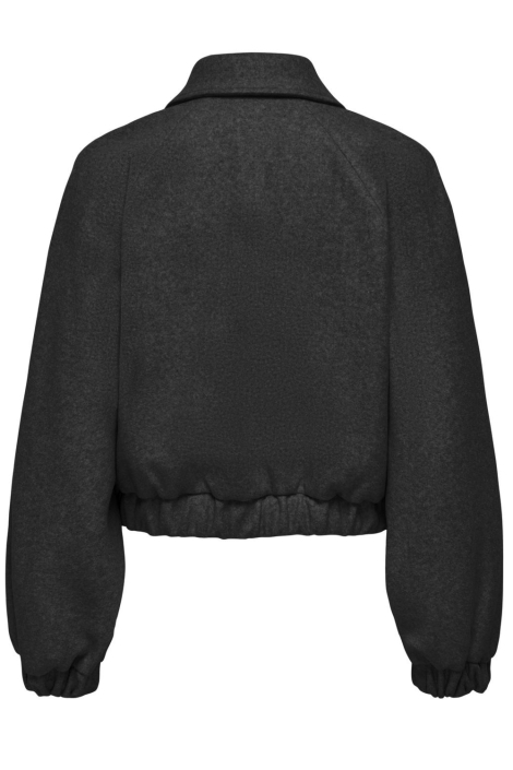 Only grijze dames jas | Achteraanzicht
