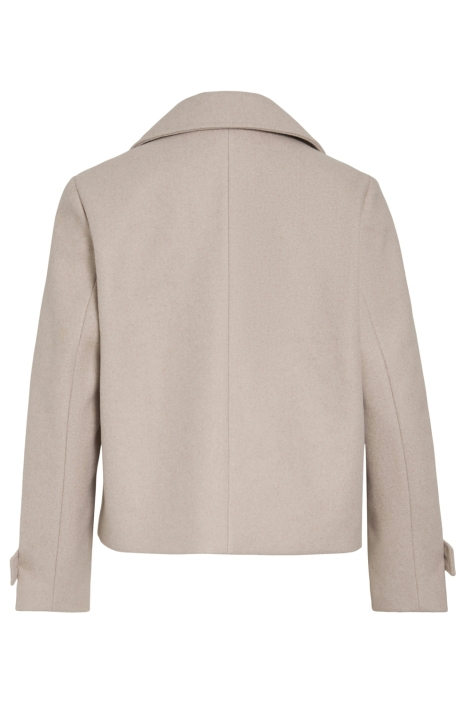 Vila beige dames jas | Achteraanzicht