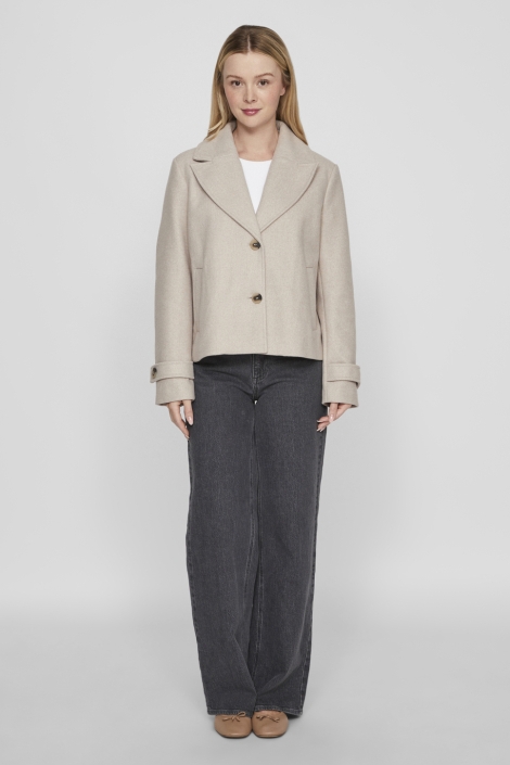 Vila beige dames jas | Model