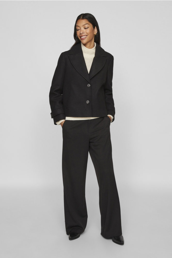 Vila zwarte dames jas | Model