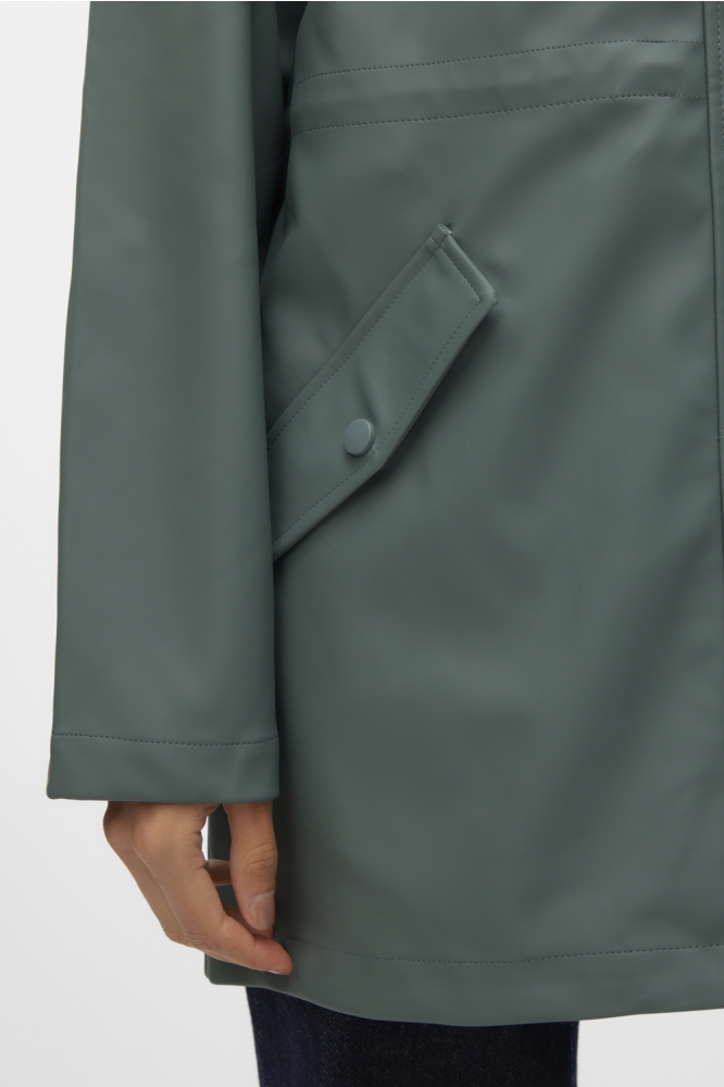 Vero Moda groene dames jas | Close up
