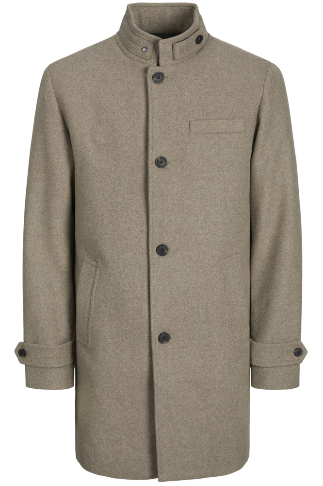 Jack & Jones camel heren jas | Vooraanzicht