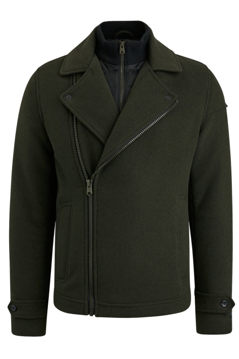 Cast Iron groene heren jas | Vooraanzicht