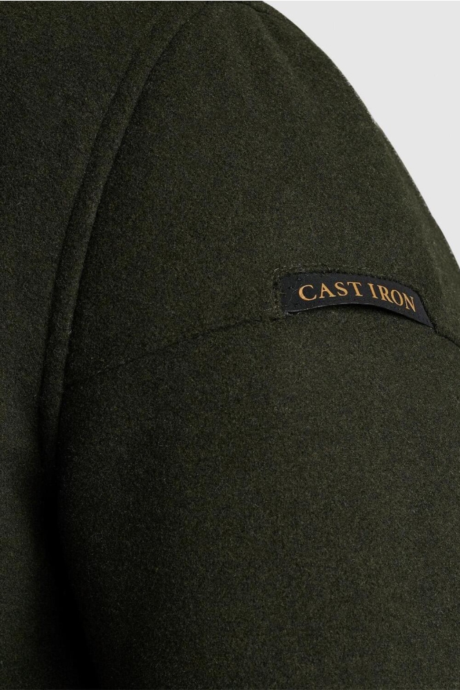 Cast Iron groene heren jas | Close up