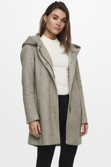 Only Jas ONLSEDONA LIGHT COAT OTW NOOS 15142911 WALNUT/MELANGE