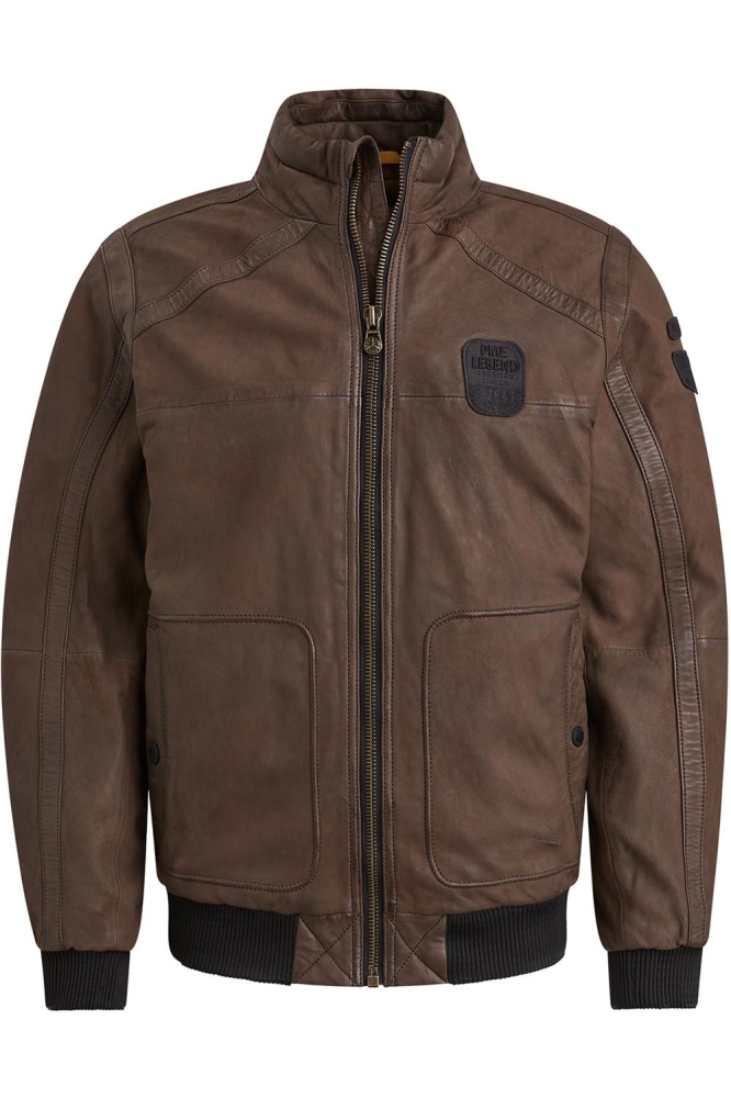 PME legend bruine heren leren jas | Vooraanzicht