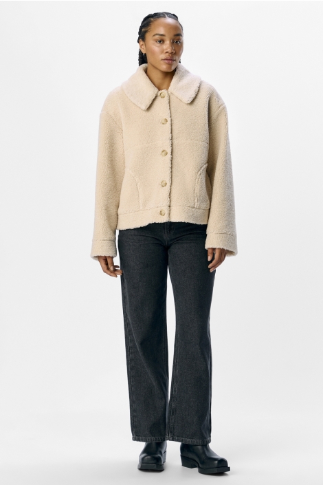 Object beige dames jas | Model