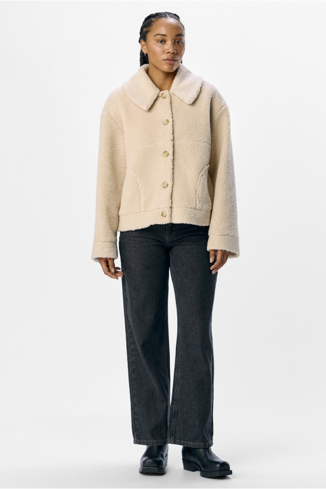 Object beige dames jas | Model