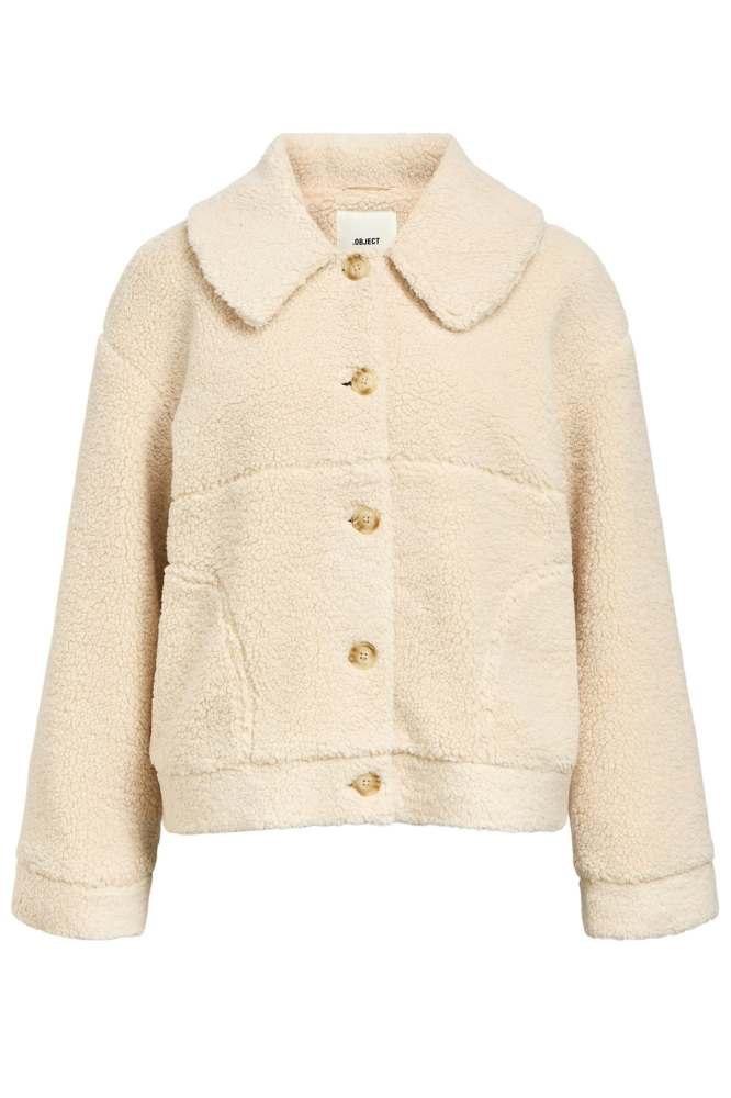 Object beige dames jas | Vooraanzicht