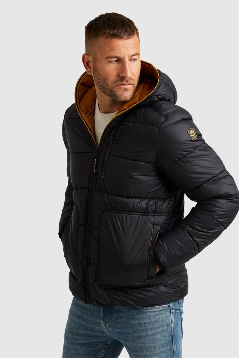 PME legend zwarte heren jas | Model vooraanzicht