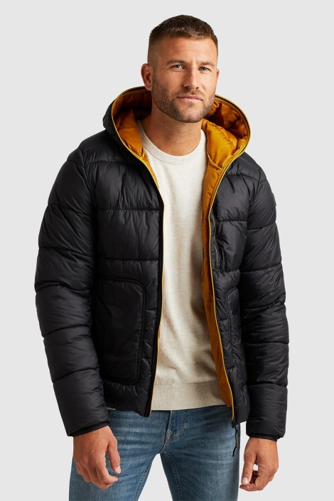 PME legend zwarte heren jas | Model vooraanzicht