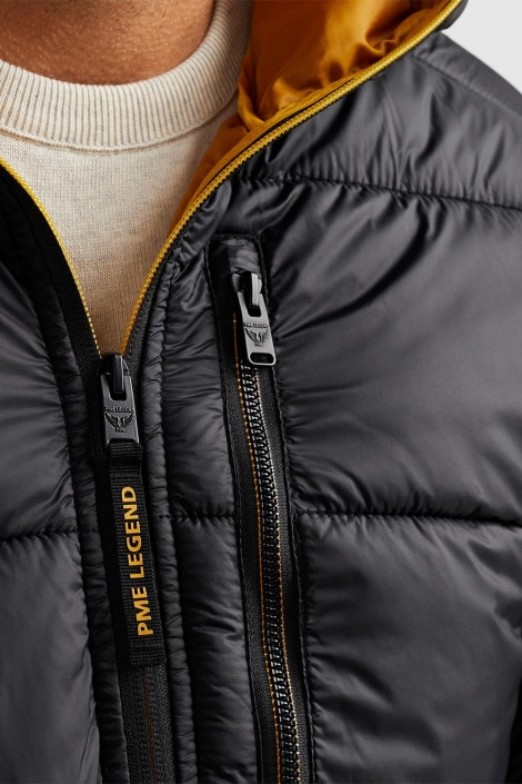 PME legend zwarte heren jas | Close up