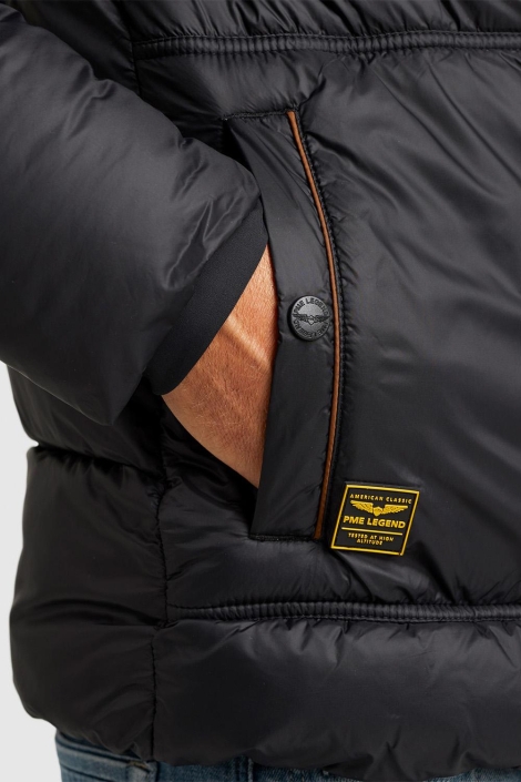 PME legend zwarte heren jas | Close up