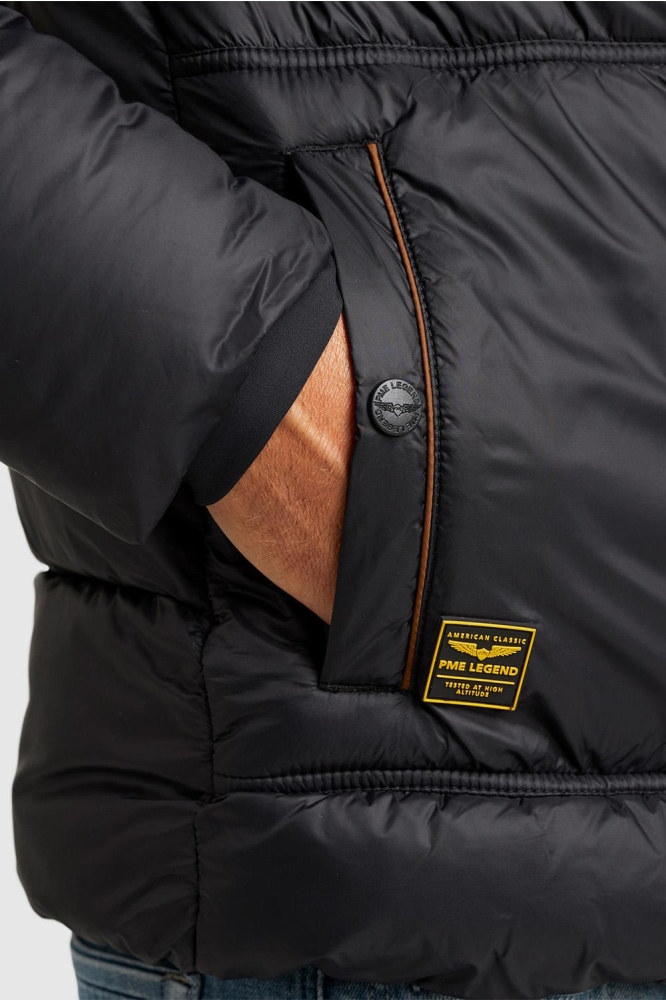 PME legend zwarte heren jas | Close up