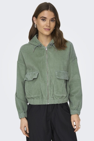 Only Jas ONLKENZIE L/S CORD JACKET PNT NOOS 15246274 LILY PAD