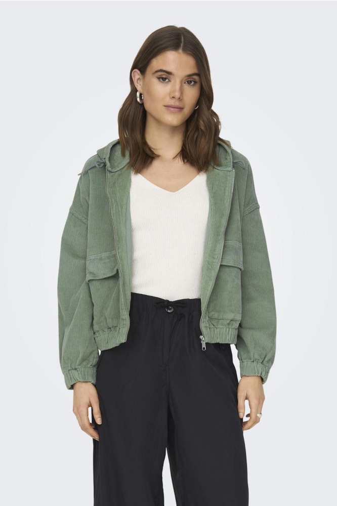 ONLKENZIE L/S CORD JACKET PNT NOOS 15246274 LILY PAD