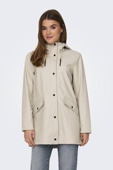 Only Jas ONLELISA RAINCOAT OTW NOOS 15261734 SILVER LINING
