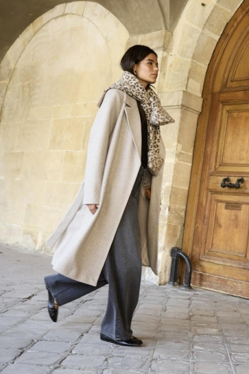 Only ONLALVILDA LIFE WRAP COAT OTW NOOS 15314362 Simply Taupe/MELANGE