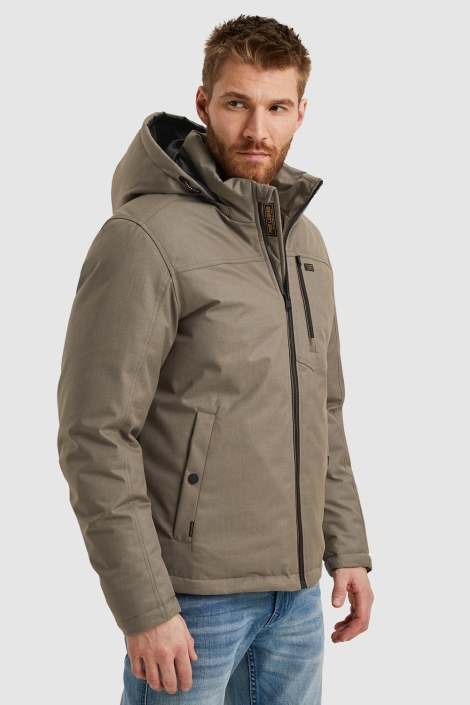PME legend bruine heren jas | Model zijaanzicht