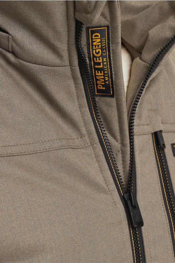 PME legend bruine heren jas | Close up