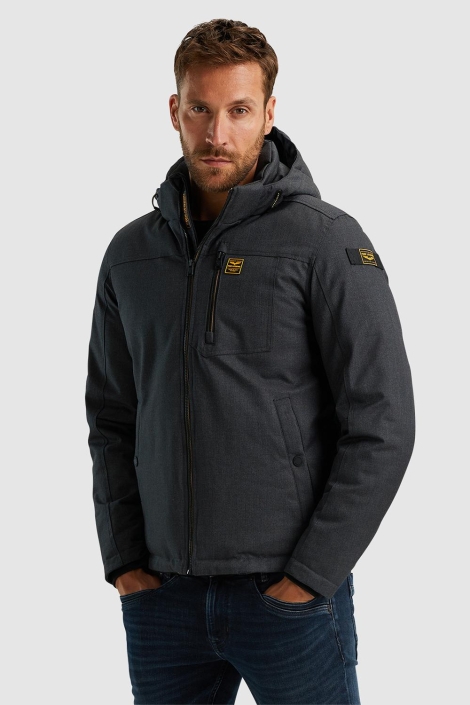 PME legend blauwe heren jas | Model vooraanzicht