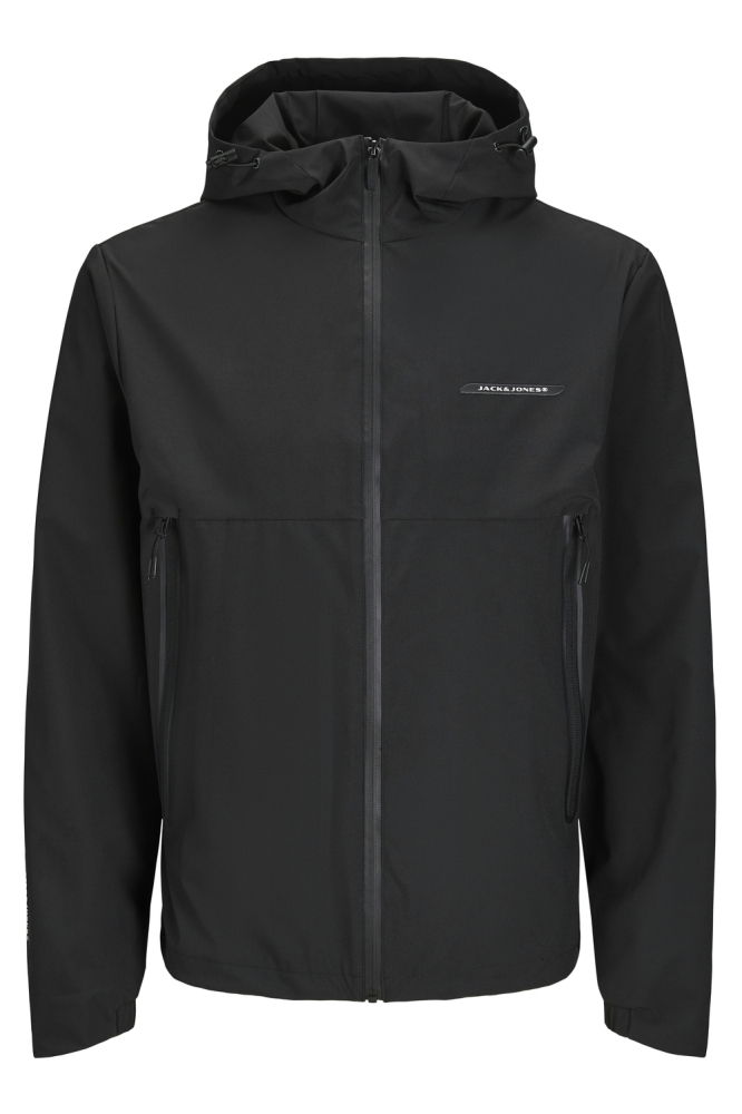 Jack & Jones zwarte heren jas | Vooraanzicht