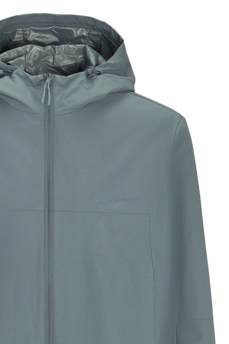 Jack & Jones blauwe heren jas | Close up