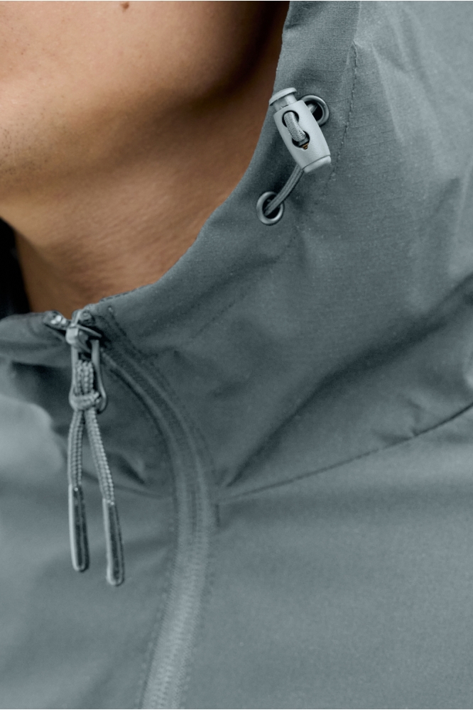 Jack & Jones blauwe heren jas | Close up